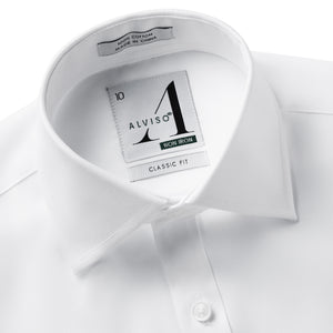 100% Cotton Non - Iron Pinpoint Regular Fit French Cuff Shirt