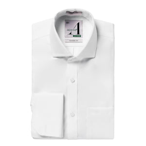 100% Cotton Non - Iron Pinpoint Regular Fit French Cuff Shirt