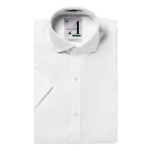 100% Cotton Non - Iron Pinpoint Regular Fit Short Sleeve Shirt