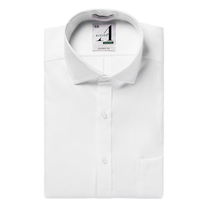 100% Cotton Non - Iron Pinpoint Regular Fit Button Cuff Shirt