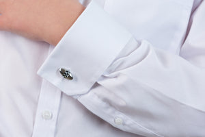 Poly Cotton Twill Slim Fit French Cuff Shirt